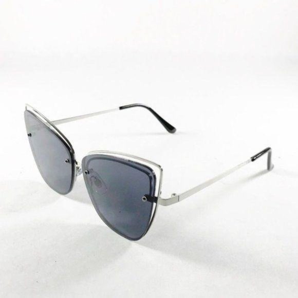Silver Cat Eye Sunglasses - Picture 5 of 7